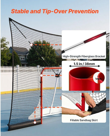 Vevor Hockey Goal Set Protective Back Net 366x213 Cm Lhqgqqmsbdwqbqbw0001v0