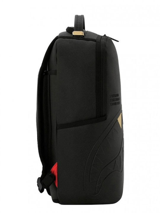 Sprayground Blacked Out Embossed Gold Tooth Ученическа раница за основно училище Златиста