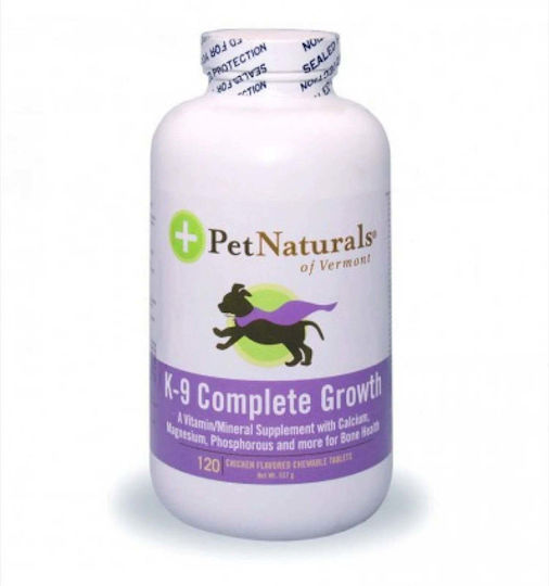 K-9 Complete Growth 120 Calciu Câine în Tablete pentru Afecțiuni Hepatice