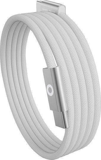 Mobile Origin Braided USB 2.0 Video Cable USB-C Male - USB-C 60W PD White 1m MO-USC-CB11-WHT