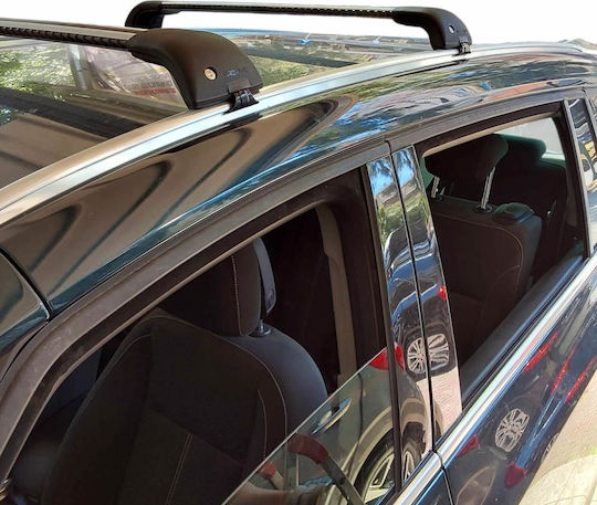 Nordrive Aluminum Car Roof Bars Silenzio for Opel Zafira Tourer Citroen CX 2011-2019 Set with Roof Rack Legs and Lock MΠ.OZAFIRATOURER.01