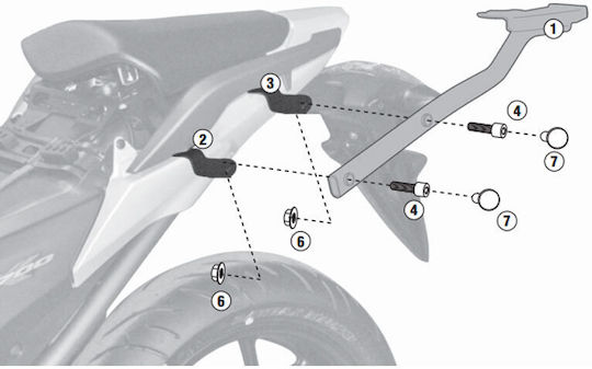 Kappa Rack Honda Nc700s/x 12-13 Nc750s X 14-15 Kz1111