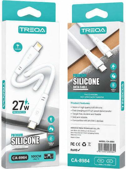 Treqa USB-C to Lightning Cable 27W 1m CA-8984