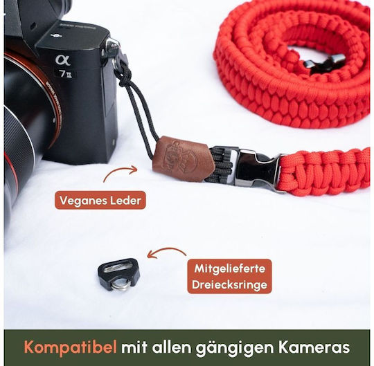 C-rope Camera Strap Traveler Paracord 100cm Bright Red Retail