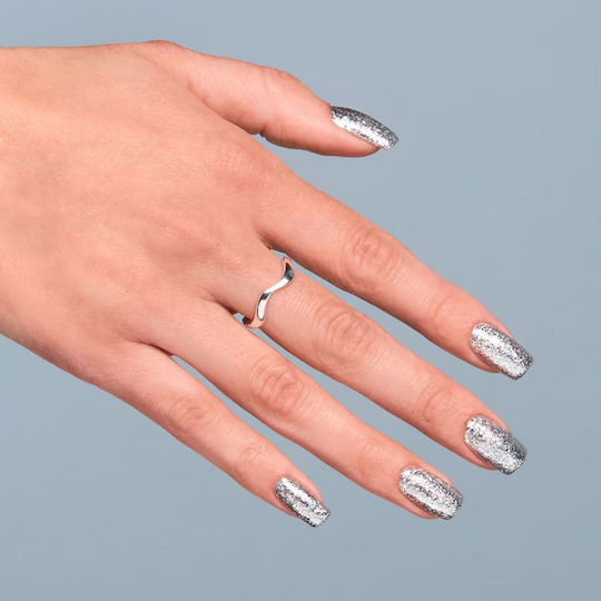 Semilac Полутраен лак за нокти 292 Silver Shimmer с Брокат 7 мл