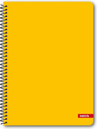 Tettris Spiral Notebook Ruled B5 60 Sheets 2 Subjects