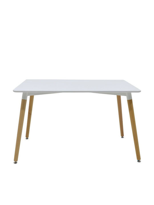 Natali Esszimmermöbel-Set mit 4 Stücken 120x80cm