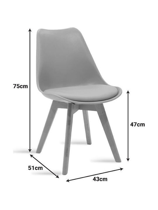 Kitchen Table Gaston with 4 Chairs 120x80cm