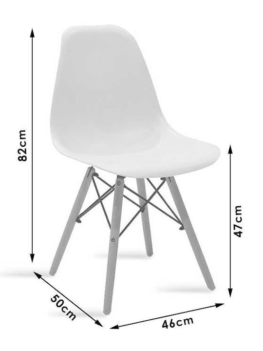 Julita Esszimmermöbel-Set mit 4 Stücken 120x80cm