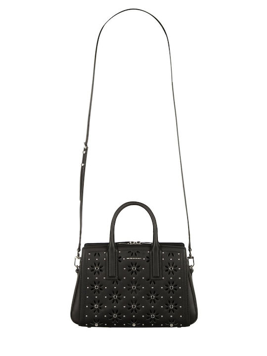 Leder Damen Handtasche Crossbody / Handtasche Schwarz