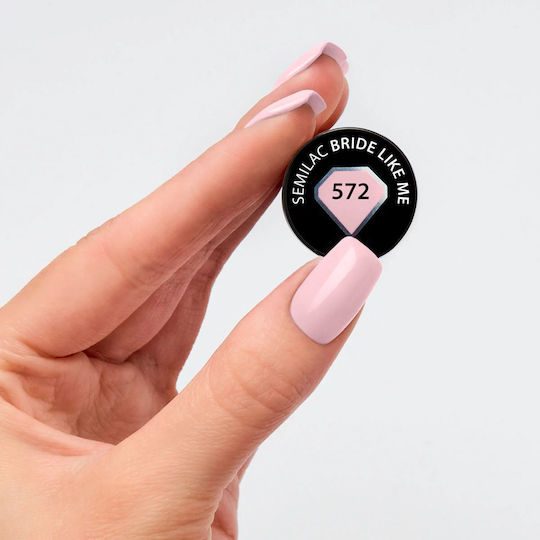 Semilac Semi Permanent Nail Polish 572 Bride Like Me 7ml