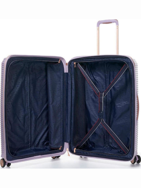 Verage Rome Large Hard Travel Suitcase Lila Height 77cm