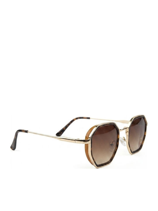 Max Air Women’s Sunglasses with Brown Tartaruga Horn-Rimmed Frame and Gradient Lens SA012