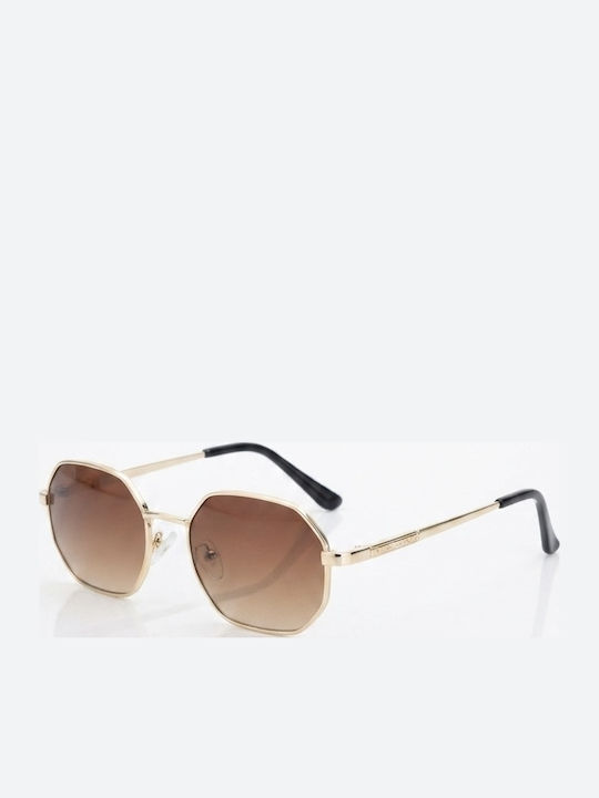 Max Air Women’s Sunglasses With Brown Metallic Frame And Gradient Lens SA014