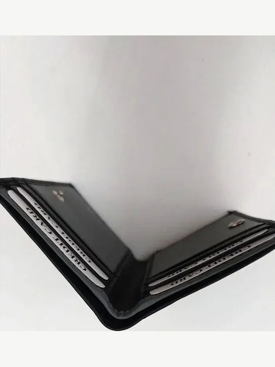 Leather Men's Card Wallet Black
