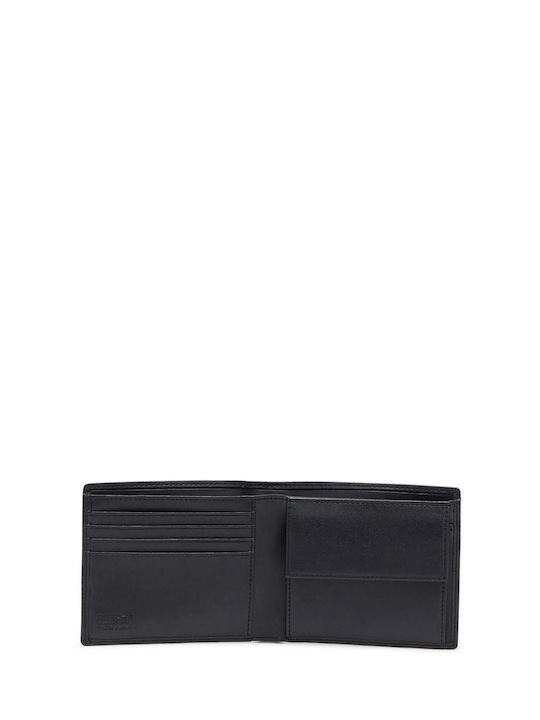 Leather Men's Coin Wallet Black