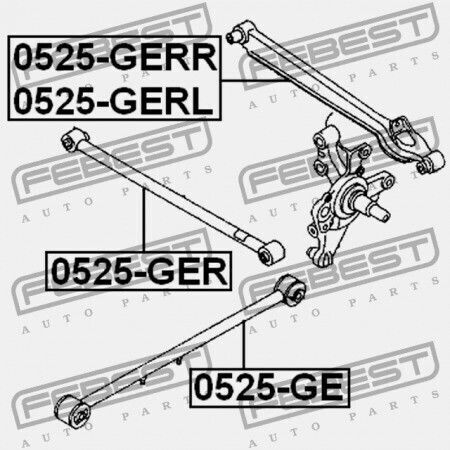 Rear Longitudinal Rod Mazda 626 Ge 1991-1994 Eu Ga5r-28-200
