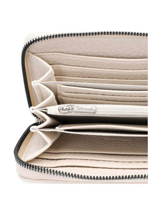 Large Women's Beige Wallet