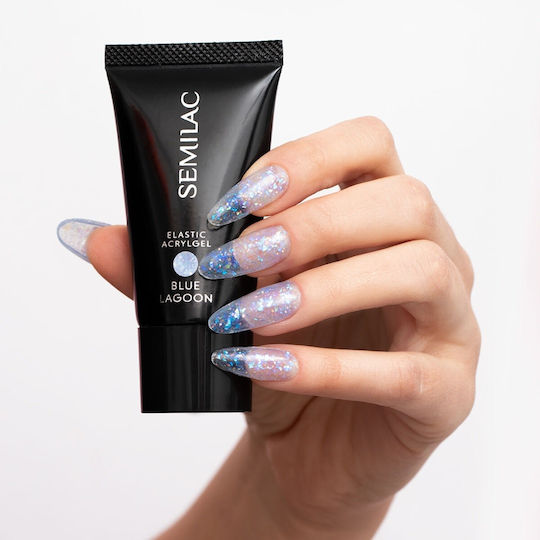 Semilac Gel Νυχιών Blue Lagoon 30gr