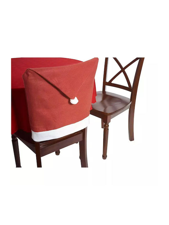 Verk Group Set Christmas Chair Covers Fabric Santa Claus 6 Pieces
