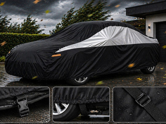 Verk Group Autoabdeckung Wasserdicht XLarge Schwarze Graue