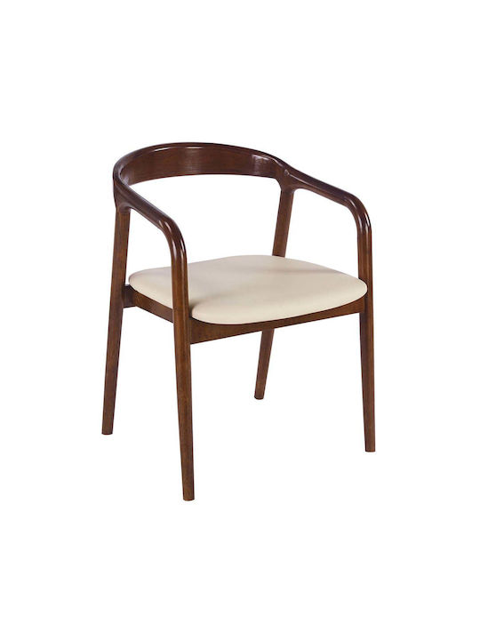 Simone Dining Chairs Wooden Walnut 2 Pieces 57x59x81cm E7708,1K