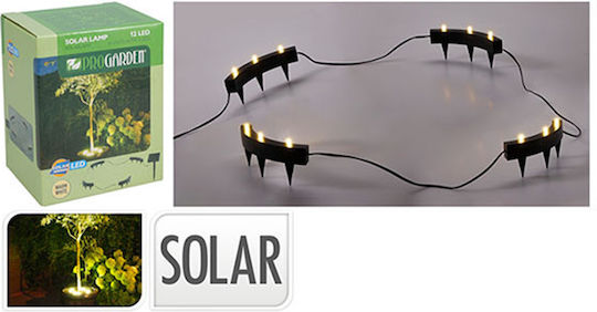 Progarden Set 4 Lampi Solare Cu Lumină Alb Cald 13x5.5x5.5cm