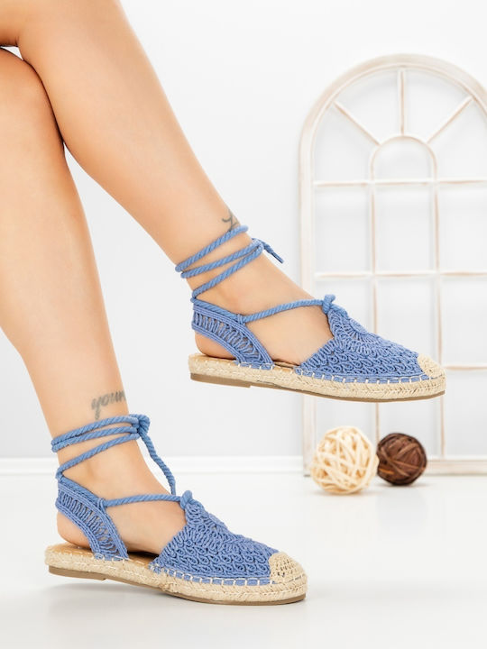 Espadrile Dama În Culoare Albastră