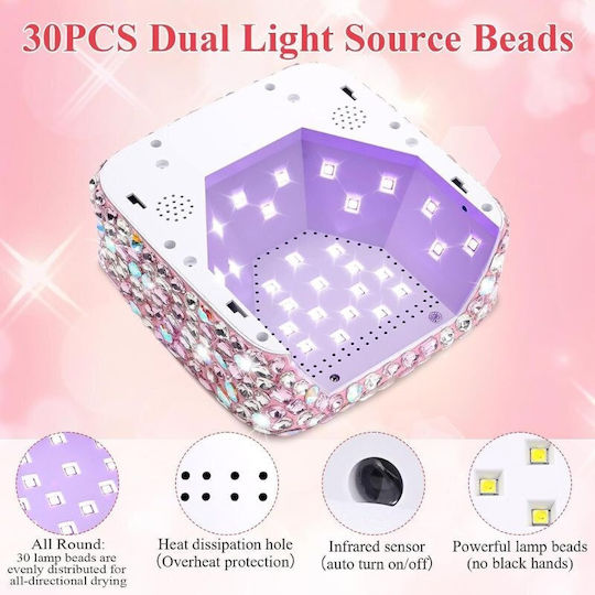 Diamond Rechargeable Nail Curing Lamp UV 72W