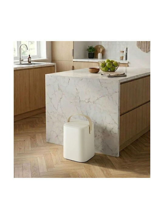 Femmit Waste Bin Handle Inner Bucket 8 L Kitchen & Bathroom White