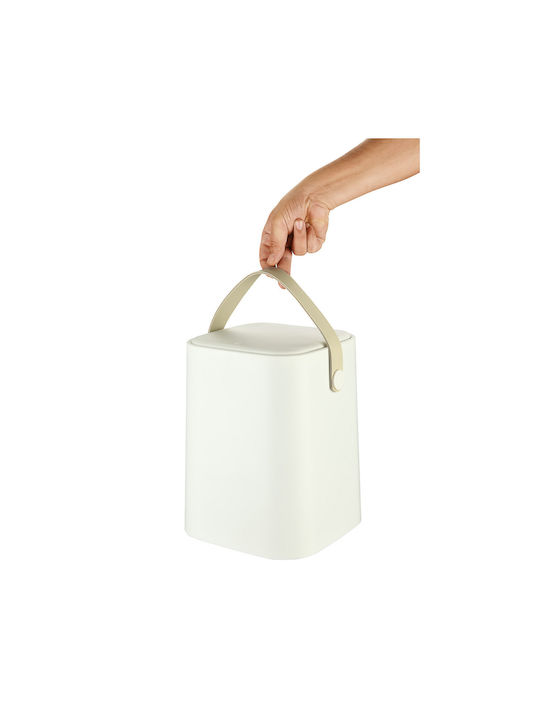 Femmit Waste Bin Handle Inner Bucket 8 L Kitchen & Bathroom White
