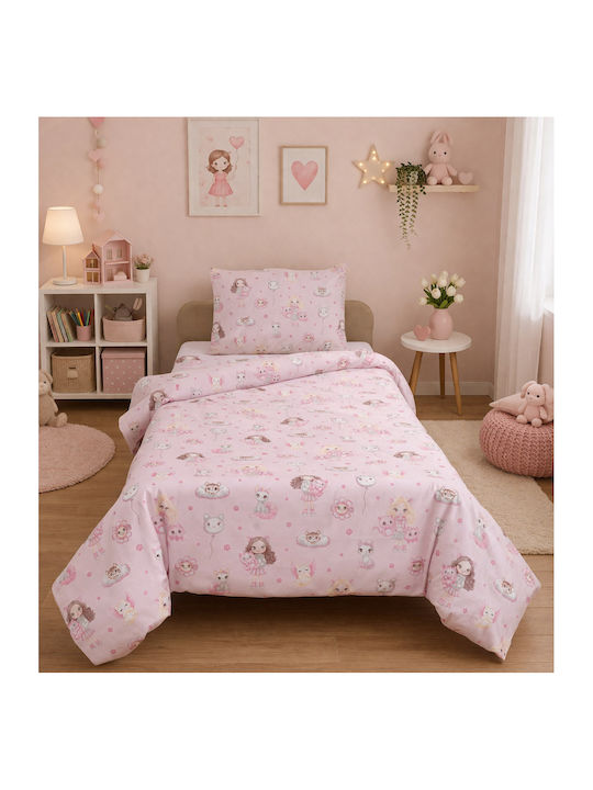 Viopros Viopros Baby Quilts Baumwolle Rosa 120x160cm