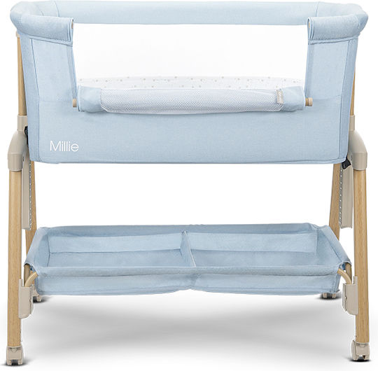 Lorelli Babywiege Millie mit Matratze und Rädern Blau