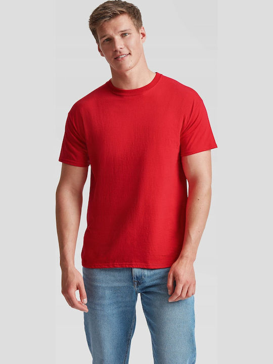Fruit of the Loom Original Unisex Διαφημιστικό T-shirt Red