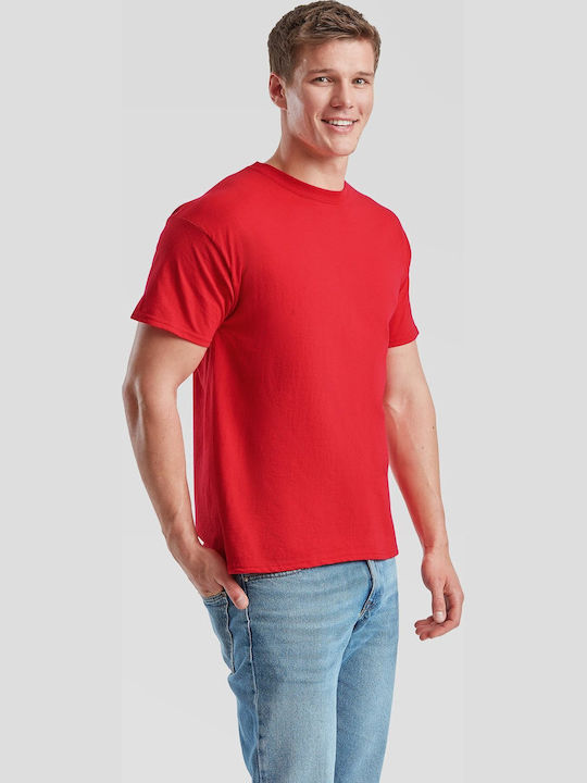 Fruit of the Loom Original Unisex Διαφημιστικό T-shirt Red