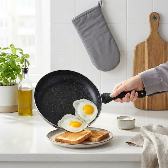 Vilde Black Line Aluminum Pan with Stone Coating 32cm