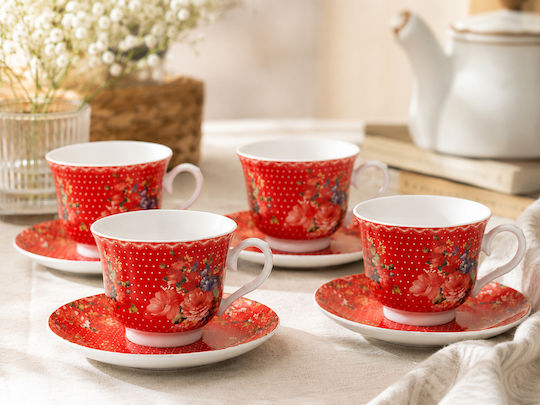 Set Of 4 Tea Cups