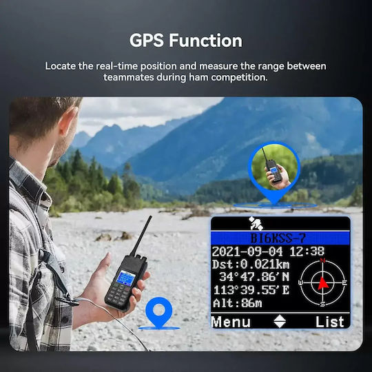 Retevis Ailunce H1 Wireless Two-Way Radio UHF/VHF 16W with Coloured Display