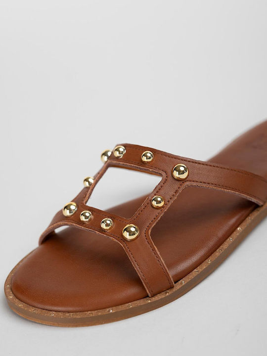 Women's Flat Sandals Tabac Brown