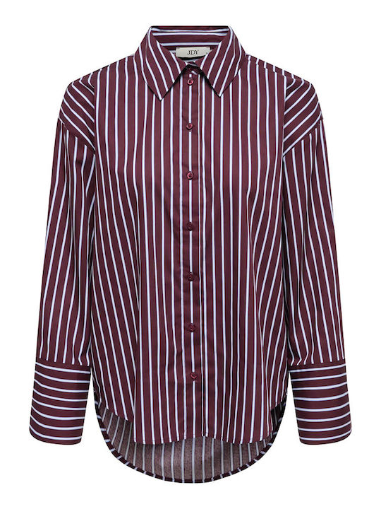 Long Sleeve Women's Shirt Burgundy