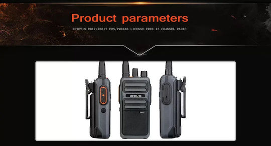 Retevis Rb17 Безжичен Пoмпoдeктър Pmr446 Батерия 4400mah Usb-c
