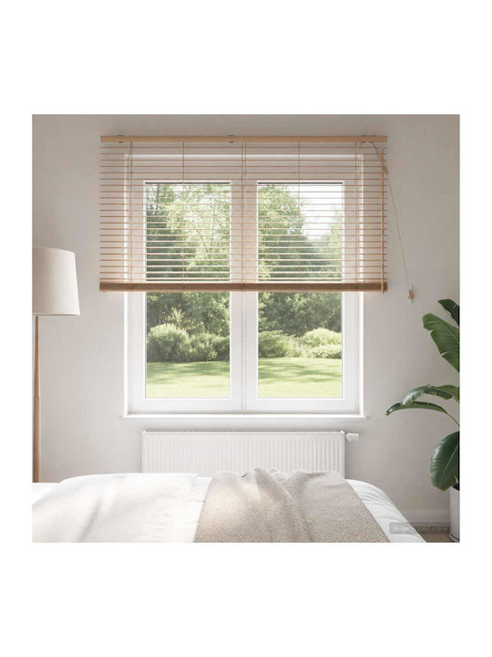 vidaXL Wooden Blind in Beige Colour W145xH160cm