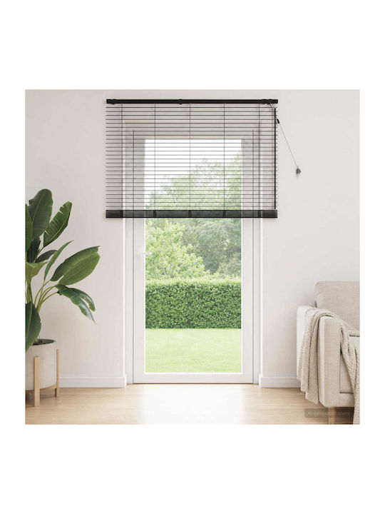 vidaXL Wooden Black Blind W150xH250cm