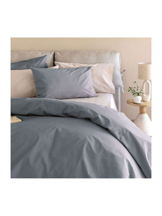 Palamaiki Чаршаф King Size с Ластик 180x200+32см. Etoile Сив