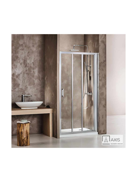 Devon Partea Fixă Duș 97-101x185cm Sticlă Transparentă