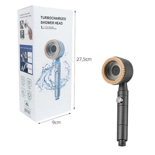 Handheld Showerhead with Filter and Start/Stop Button