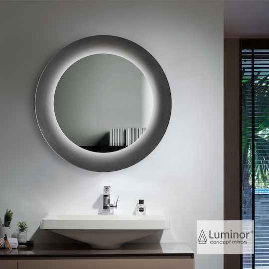 Luminor 308-RIN75 Oglindă Rotundă Din Oțel Inoxidabil 75x75cm Argintie Luminor 308-RIN75 Oglindă Rotundă Din Oțel Inoxidabil 75x75cm Argintie