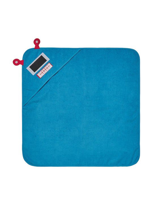 Kentia Baby-Badetuch mit Kapuze Stylish Delta Blau 75x75cm
