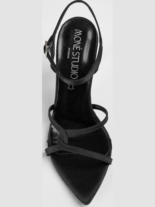 Fabric Black Sandals
