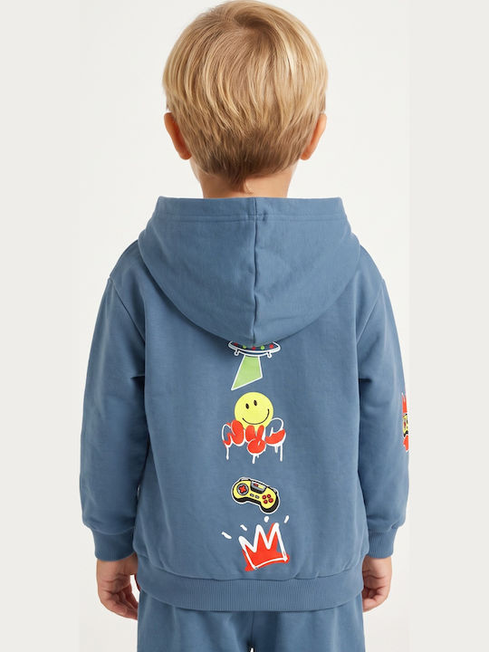 Kids Sweatpants Set Turquoise